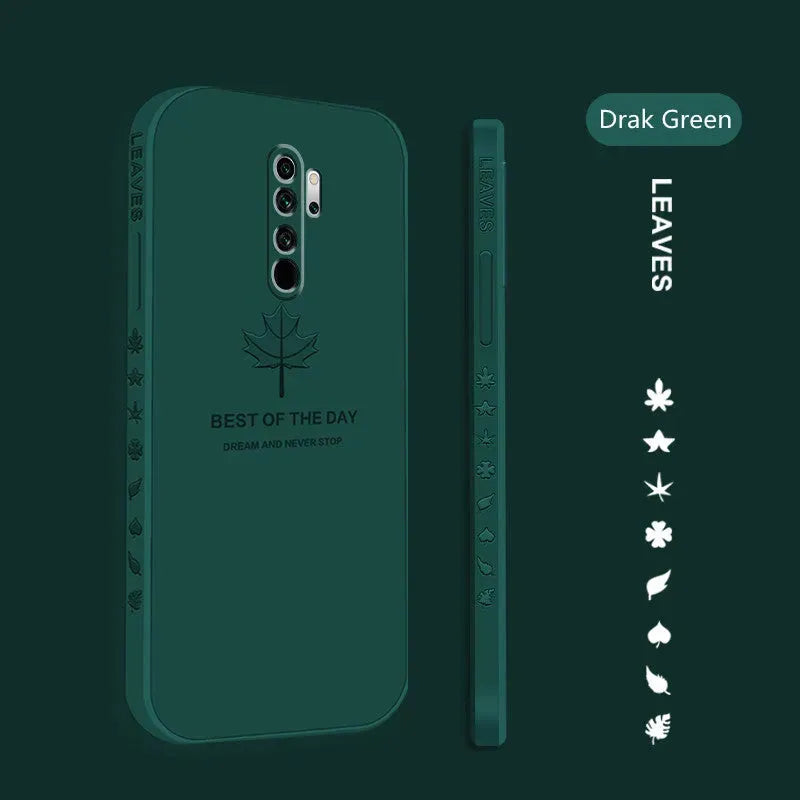 Frosted Ultra-thin Maple Leaf Shell Lanyard Phone Case - Bellarte Enchanté Frosted Ultra-thin Maple Leaf Shell Lanyard Phone Case